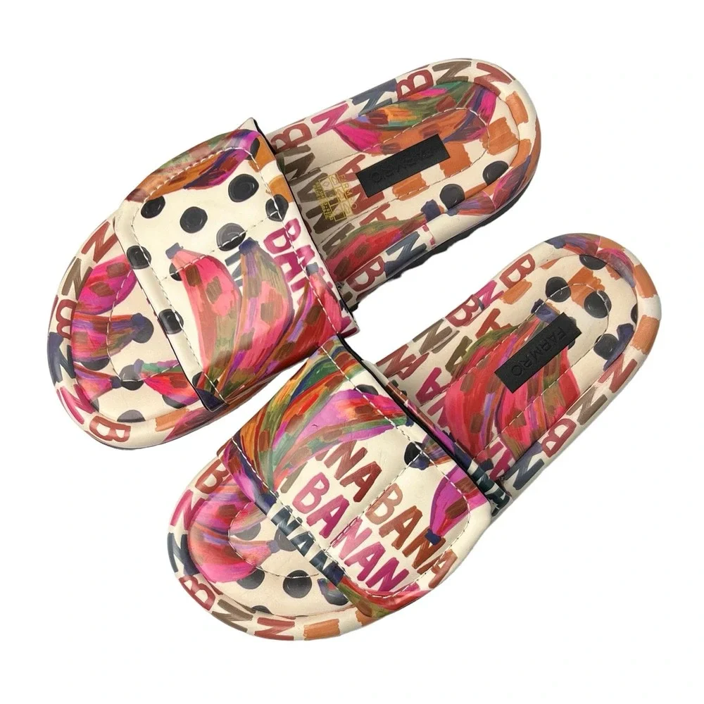 FARM Rio Multicolor Slide Sandals - Picture 2 of 8